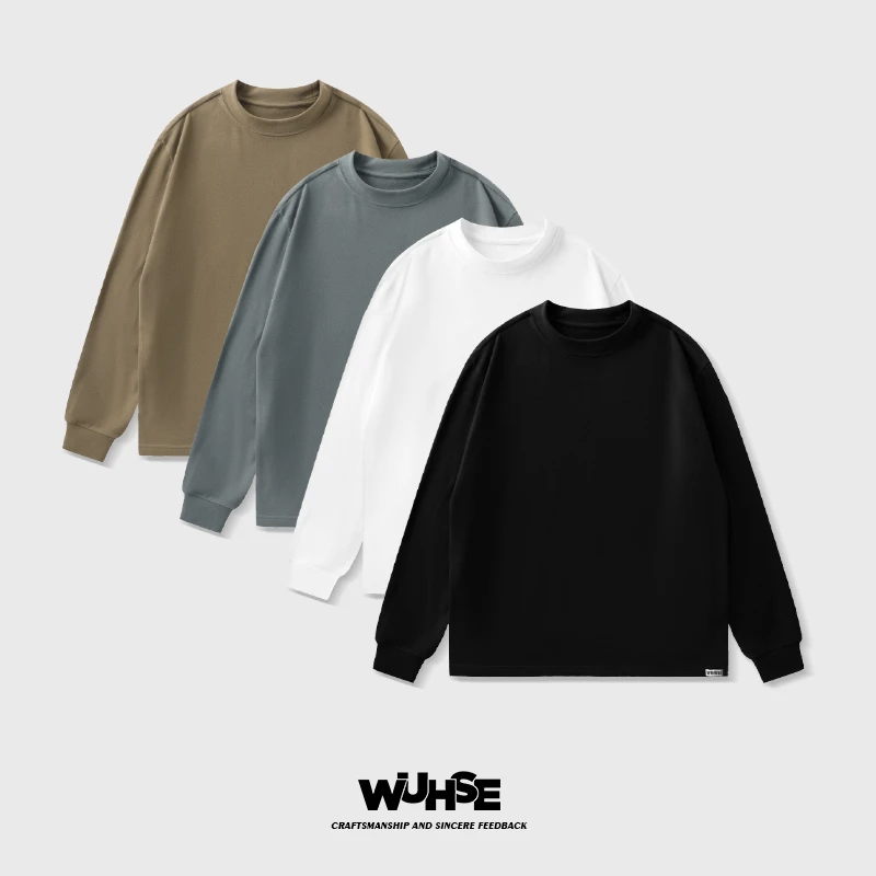 “WUHSE”微瑕保暖纯色德绒休闲长袖保暖打底