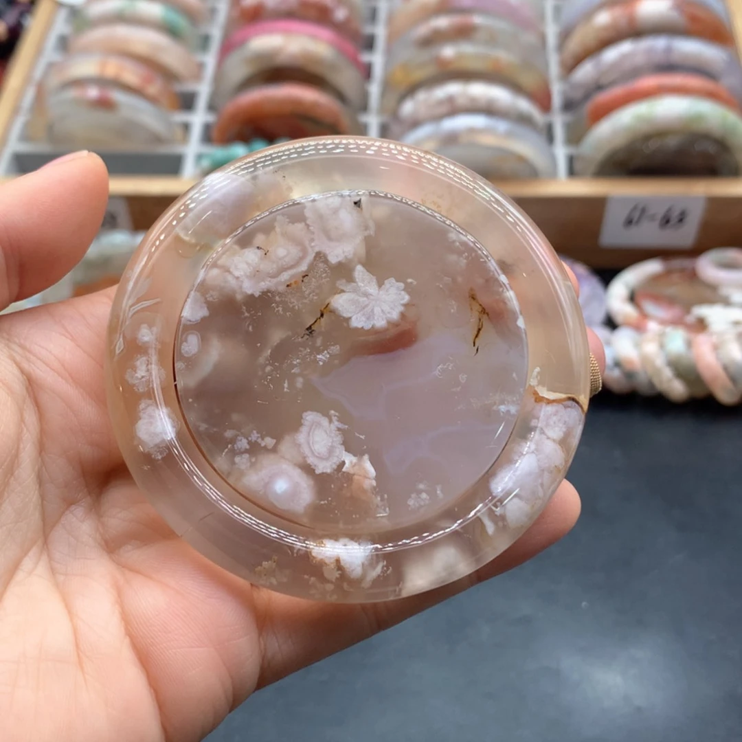 【闪购商品】玛瑙/玉髓手镯未镶嵌奥*奥圈54