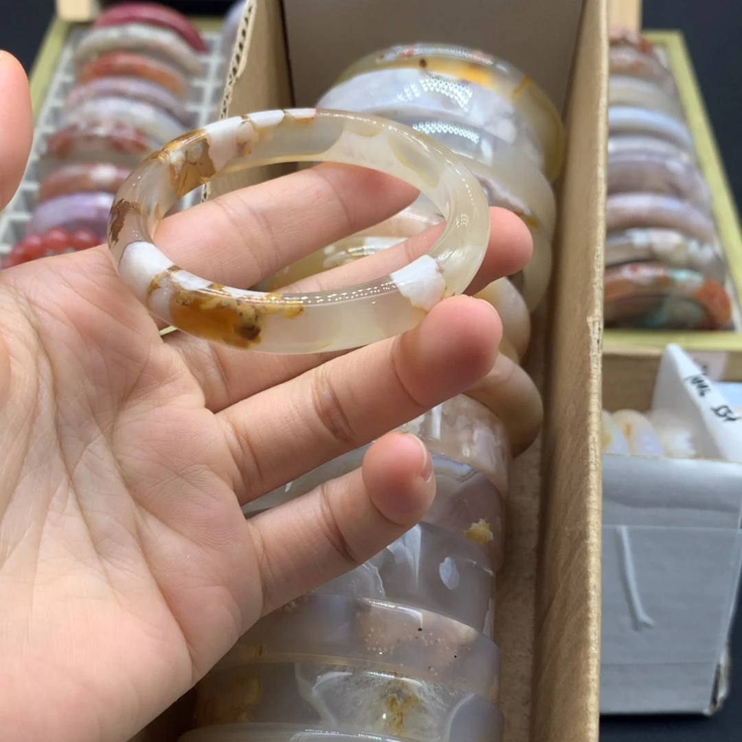 【闪购商品】玛瑙/玉髓手镯未镶嵌漫*