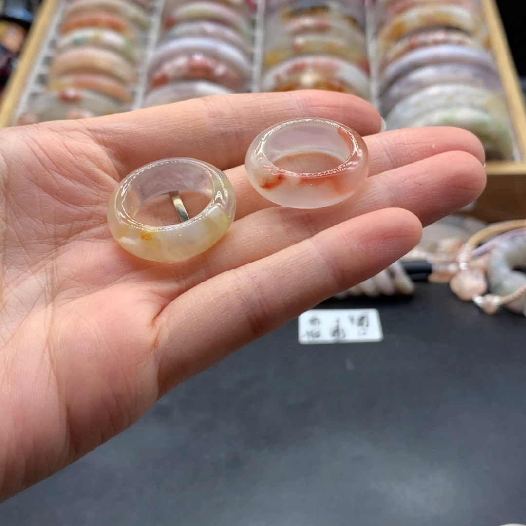 【闪购商品】玛瑙/玉髓戒指未镶嵌A***e