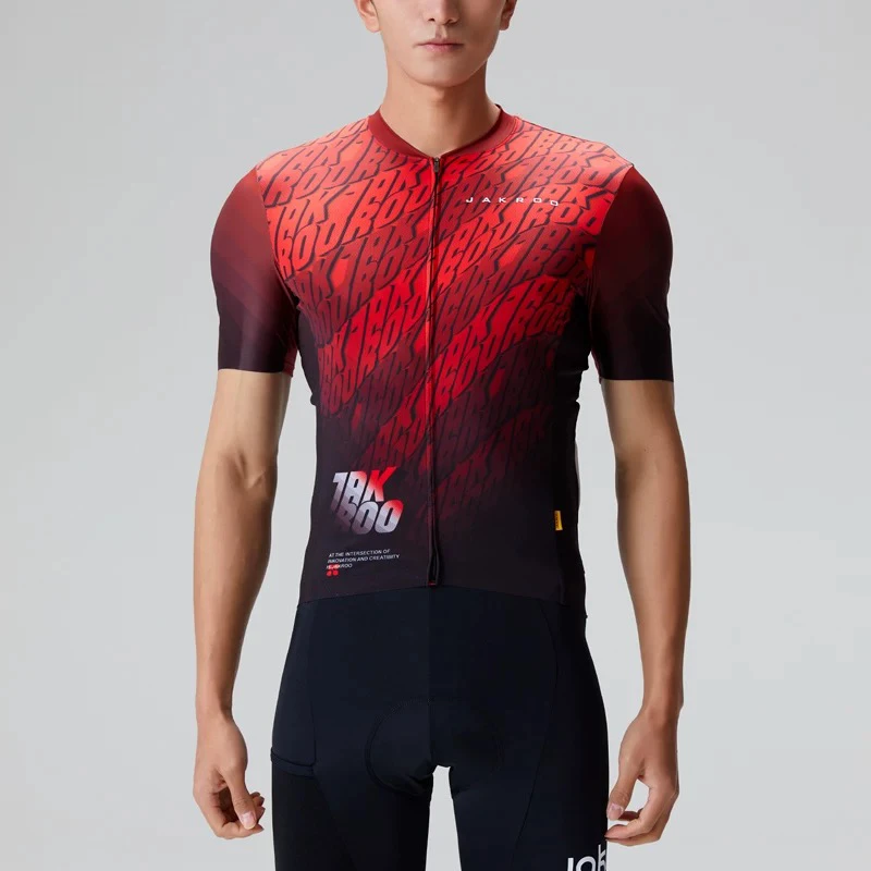 捷酷春夏新款男士短袖户外运动骑行服透气排汗通勤骑行装备短袖