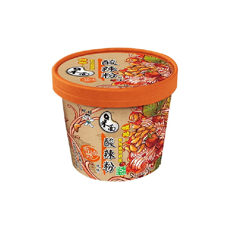 旺旺哎呦Q米面桶装酸辣粉风味方便面132g*1桶－DYB