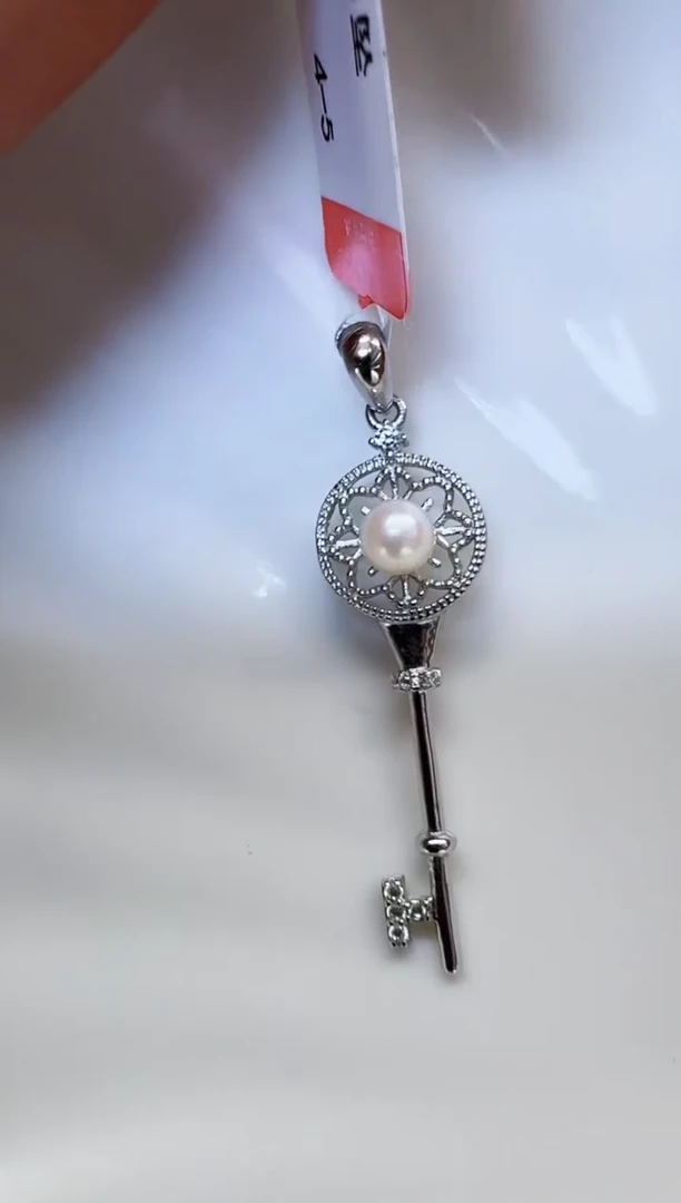 【闪购商品】海水珍珠AQ银S925镶嵌海水珍珠吊坠@@V084