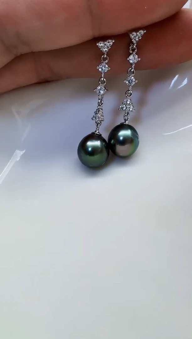 【闪购商品】海水珍珠AQ银S925镶嵌海水珍珠耳钉@@GP836