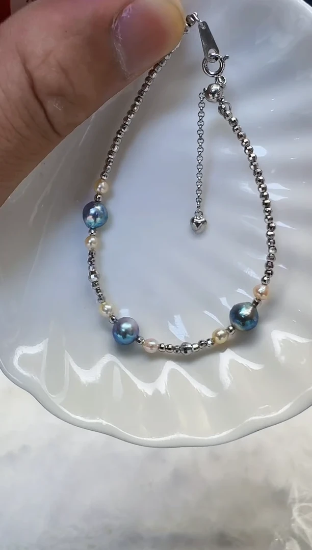 【闪购商品】海水珍珠手链银S925镶嵌@@YS005