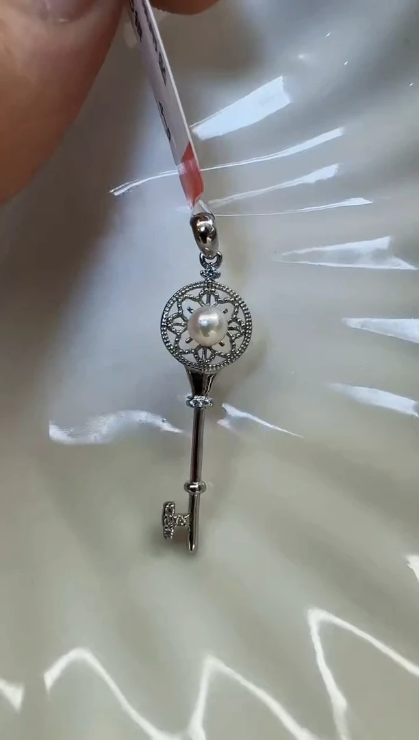 【闪购商品】海水珍珠AQ银S925镶嵌海水珍珠吊坠@@V084