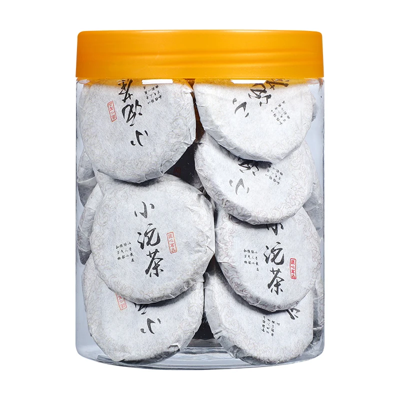 福鼎白茶寿眉茶叶老白茶紧压茶1罐20片共100克