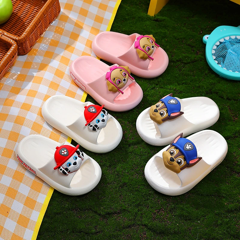 PAW PATROL/汪汪队立大功夏季男童洗澡宝宝软底防滑女童一字拖