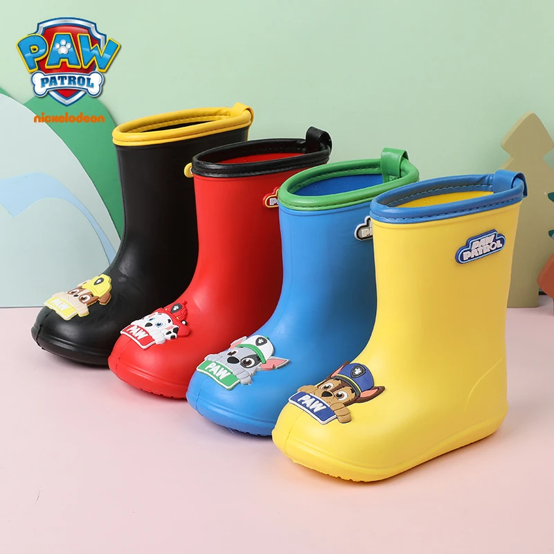 PAW PATROL/汪汪队立大功宝宝卡通轻便软底水靴儿童节女孩防水鞋