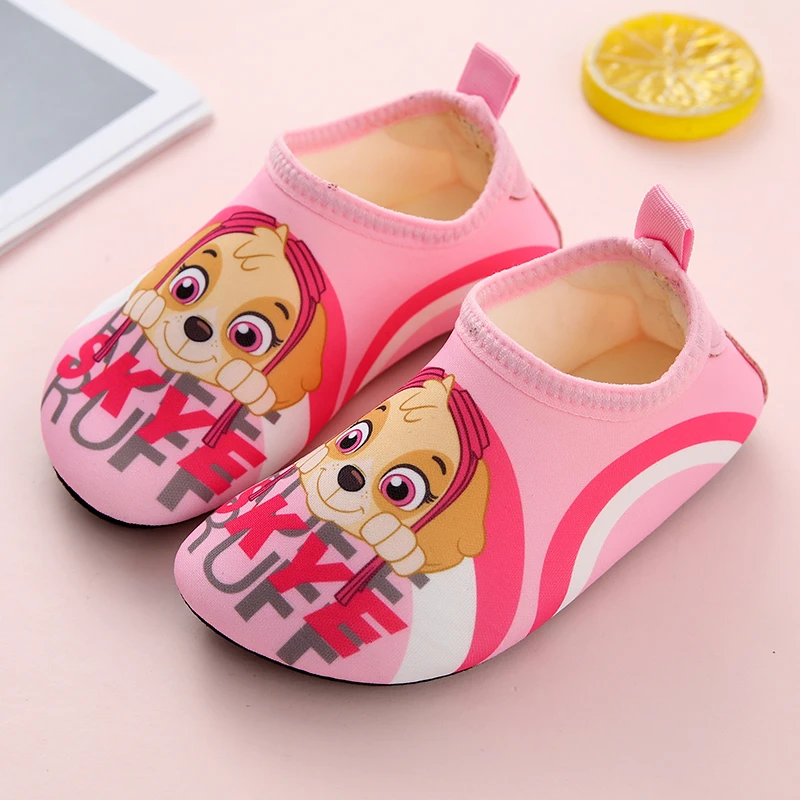 PAW PATROL/汪汪队立大功男童秋冬加绒地板鞋居家包跟保暖地板袜