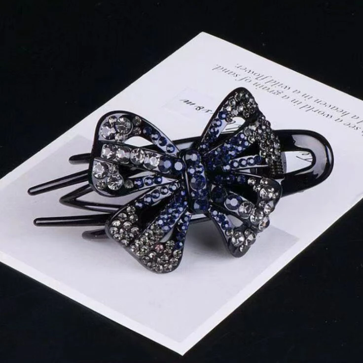 鸭嘴蝴蝶韩版宫气质廷结夹盘发韩国优雅发夹后脑勺抓夹