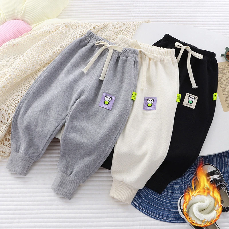 儿童裤秋冬款卫裤男童女童休闲裤洋气宽松外穿长裤裤子宝宝韩版