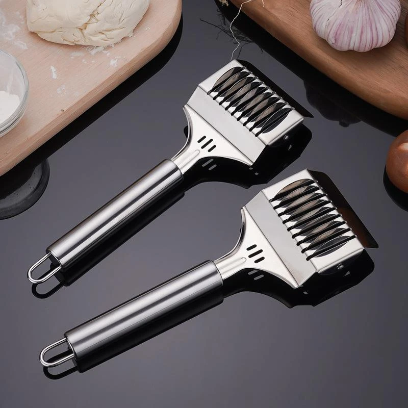 妙邦奇多功能压面机面条分切器厨房工具不锈钢切面器手动切面刀