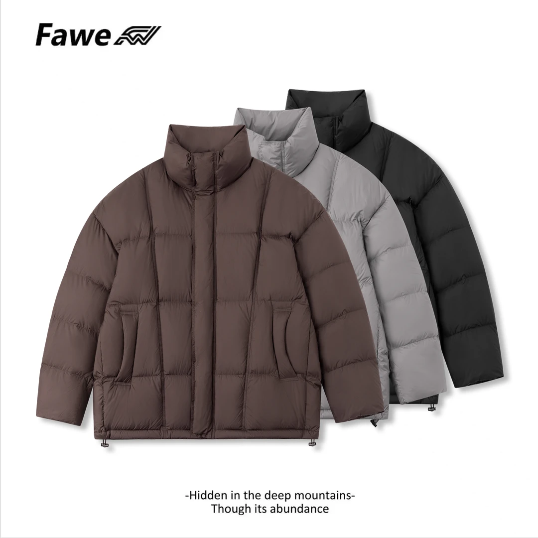 高端云朵泡芙系列无胆充绒高蓬松25D三防轻量化羽绒服28653