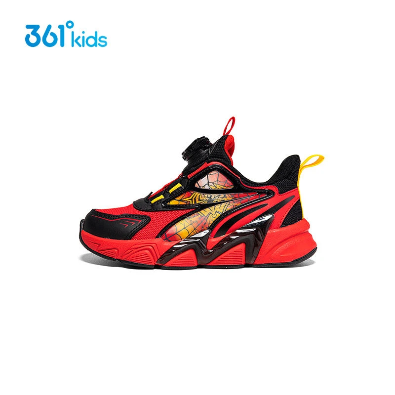 361°【商场同款】童鞋男童运动鞋2025防滑新款小童钮扣校园休闲