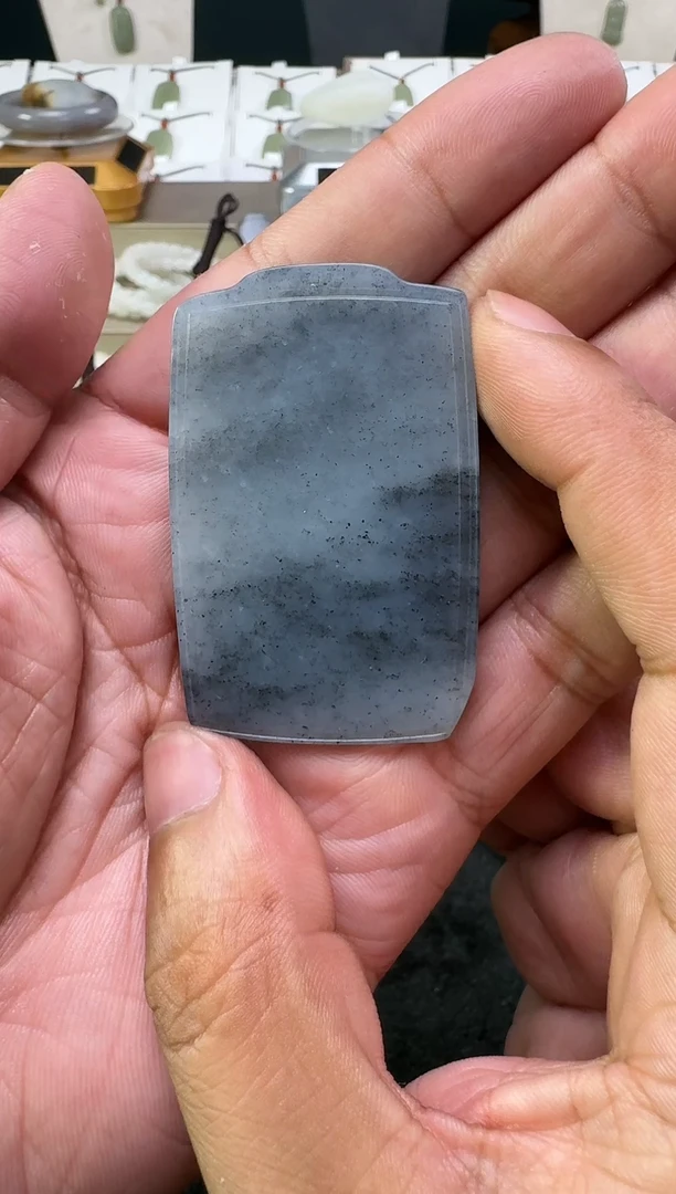 【闪购商品】和田玉吊坠(不含链)未镶嵌无事牌56.8MM*36.5MM