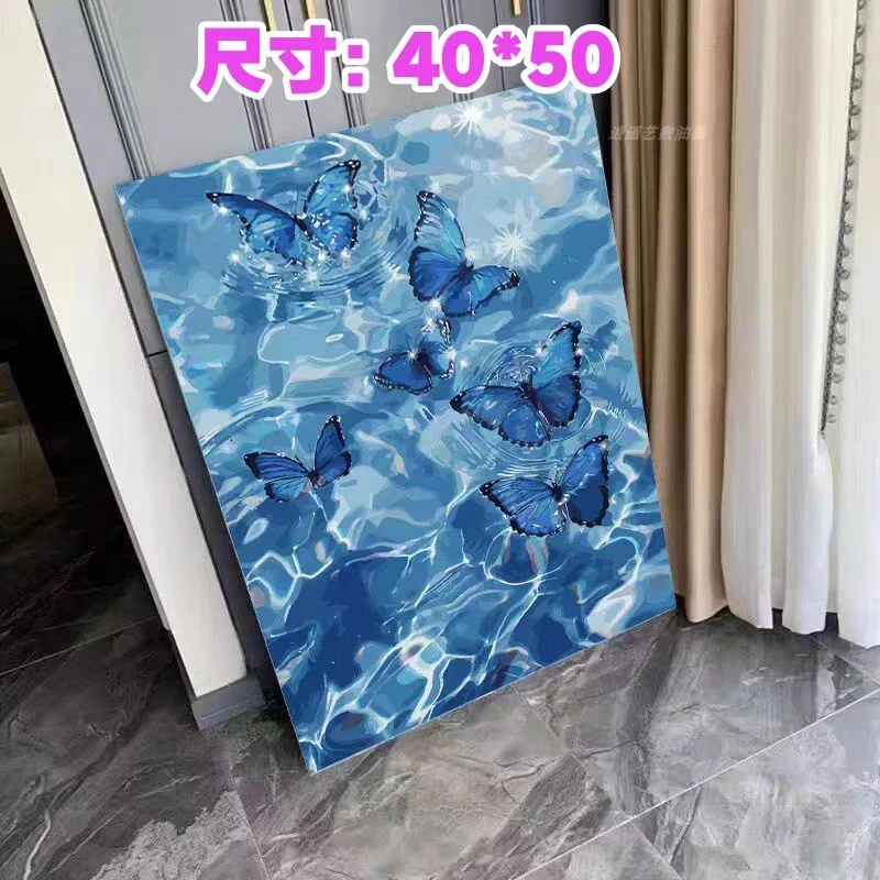 【40*50】diy数字油画随机2副