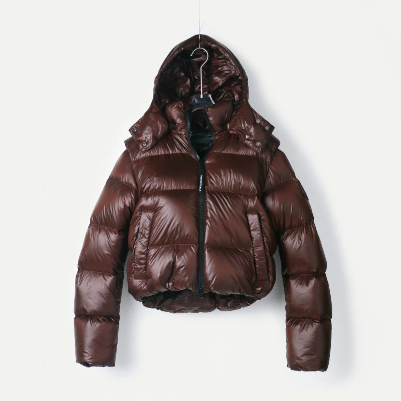 【MI-165】短款羽绒服95鹅绒服女款时尚休闲女士连帽轻薄保暖冬季