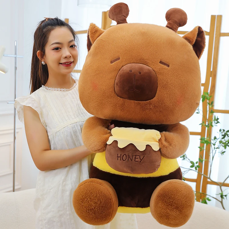 蜜罐卡皮巴拉玩偶可爱网红毛绒公仔水豚鼠娃娃送女生闺蜜生日礼物