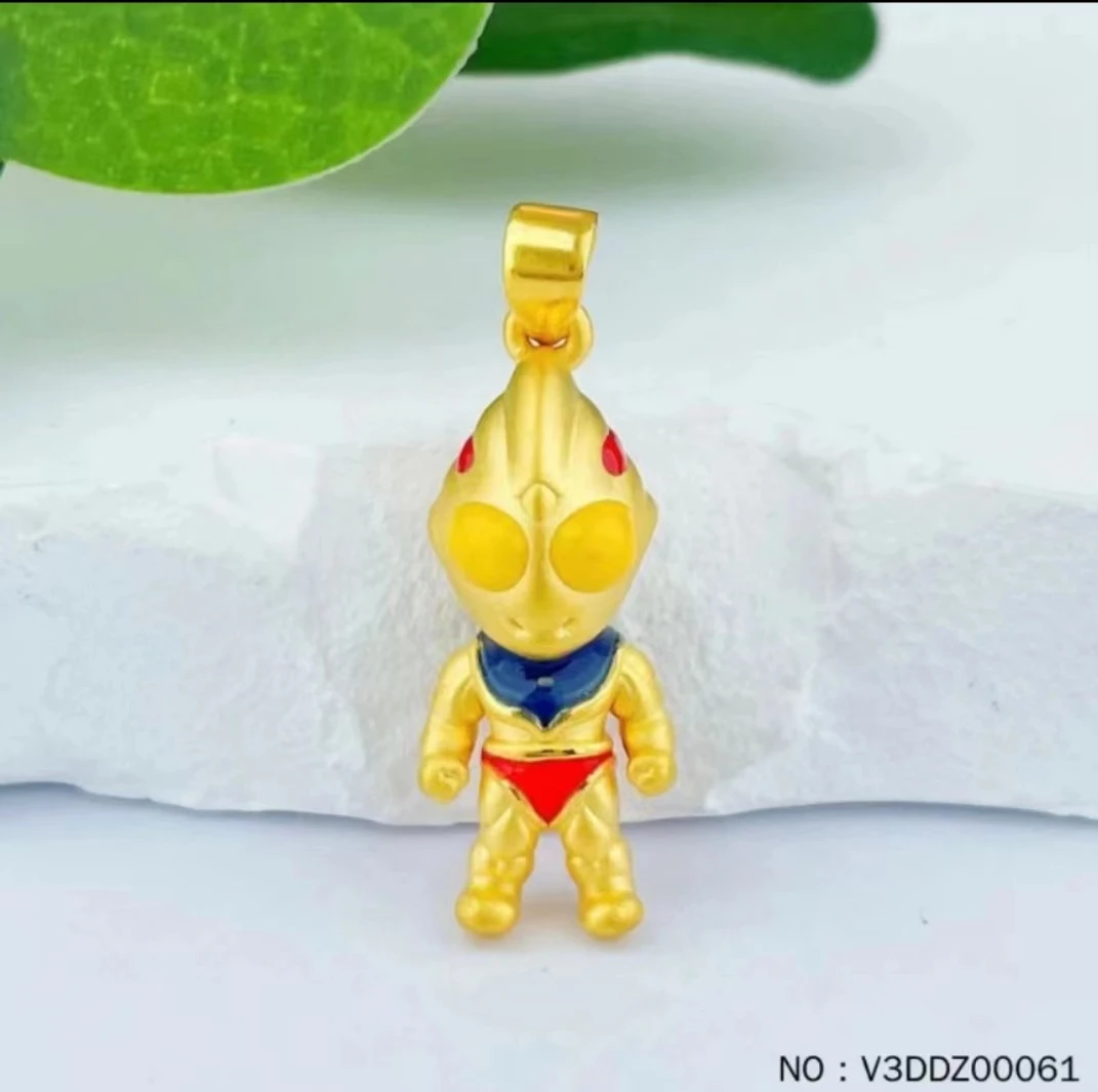 【足金999奥特曼吊坠】FGJSP0009轻奢时尚简约黄金奥特曼黄金吊坠
