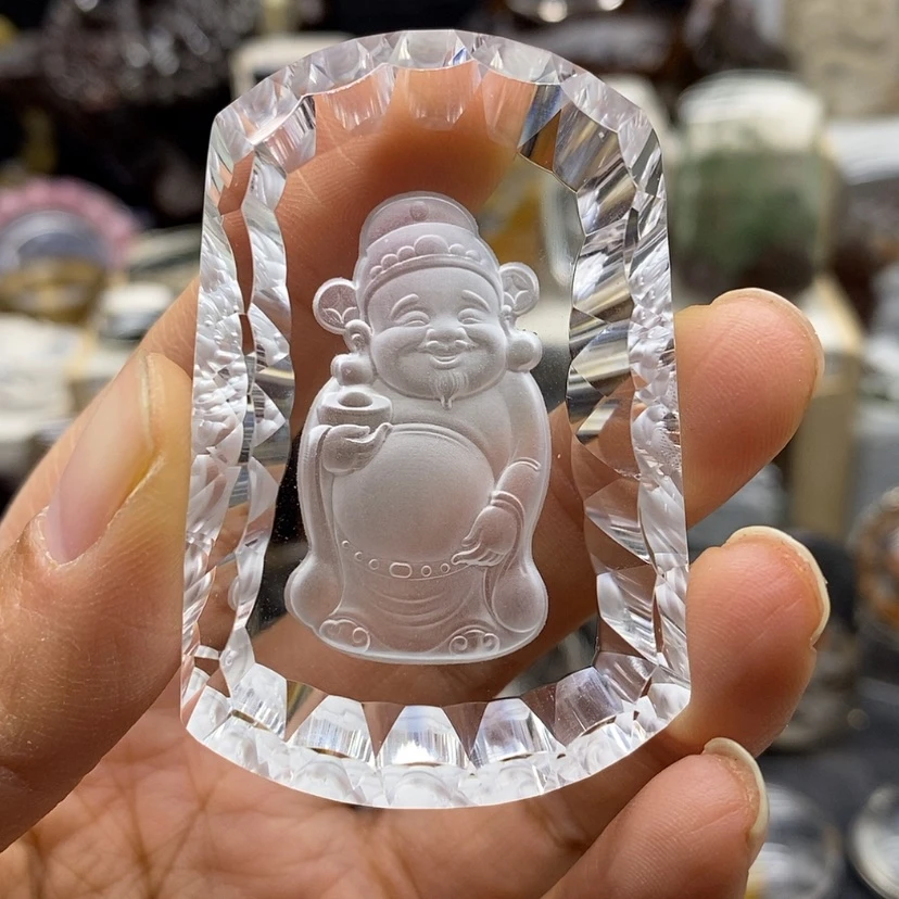 【闪购商品】水晶吊坠(赠链)未镶嵌花*财神爷