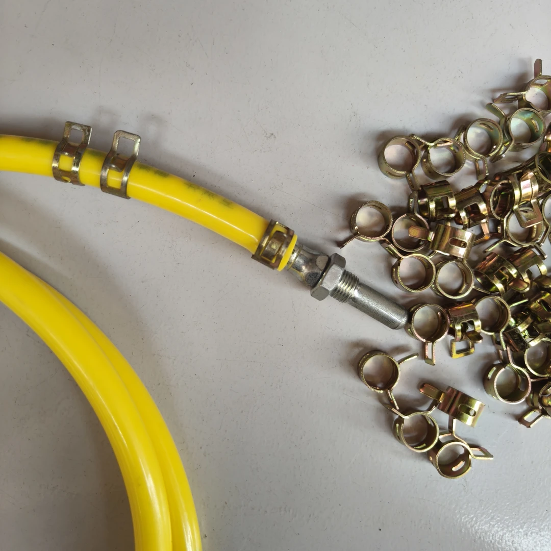 货车淋水器配件刹车喷头卡箍卡扣，淋水管一字卡防脱落滴水一字卡