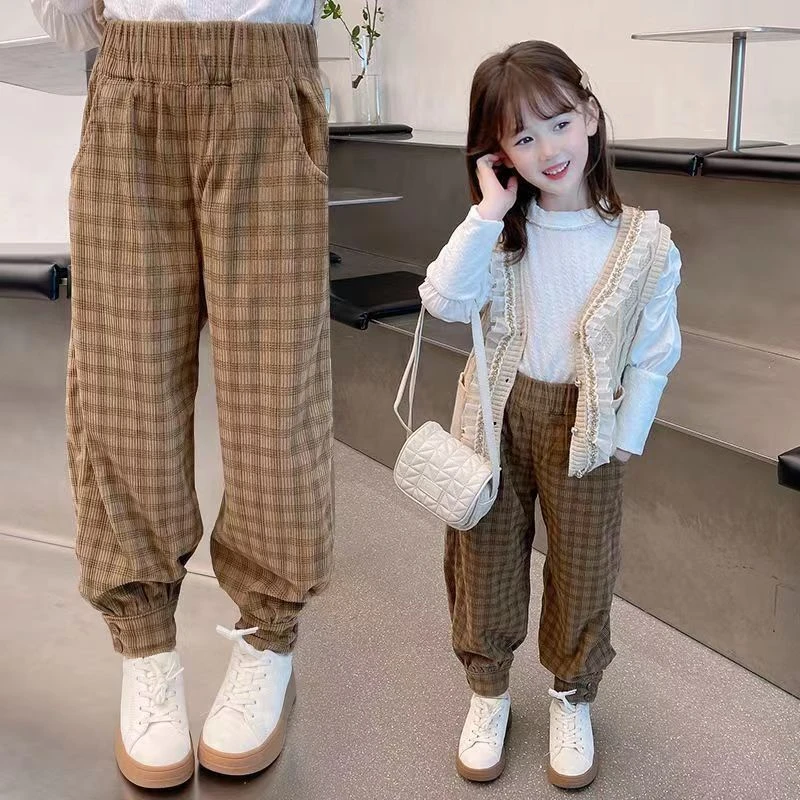 【小扬哥推荐】女童灯芯绒裤子春秋冬装新款洋气中小童装儿童韩版