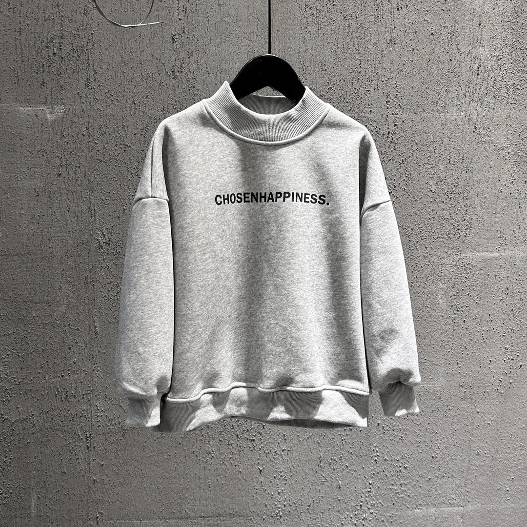 【裔kids】儿童加绒加厚秋冬宽松韩版卫衣圆领百搭高品质上衣2666