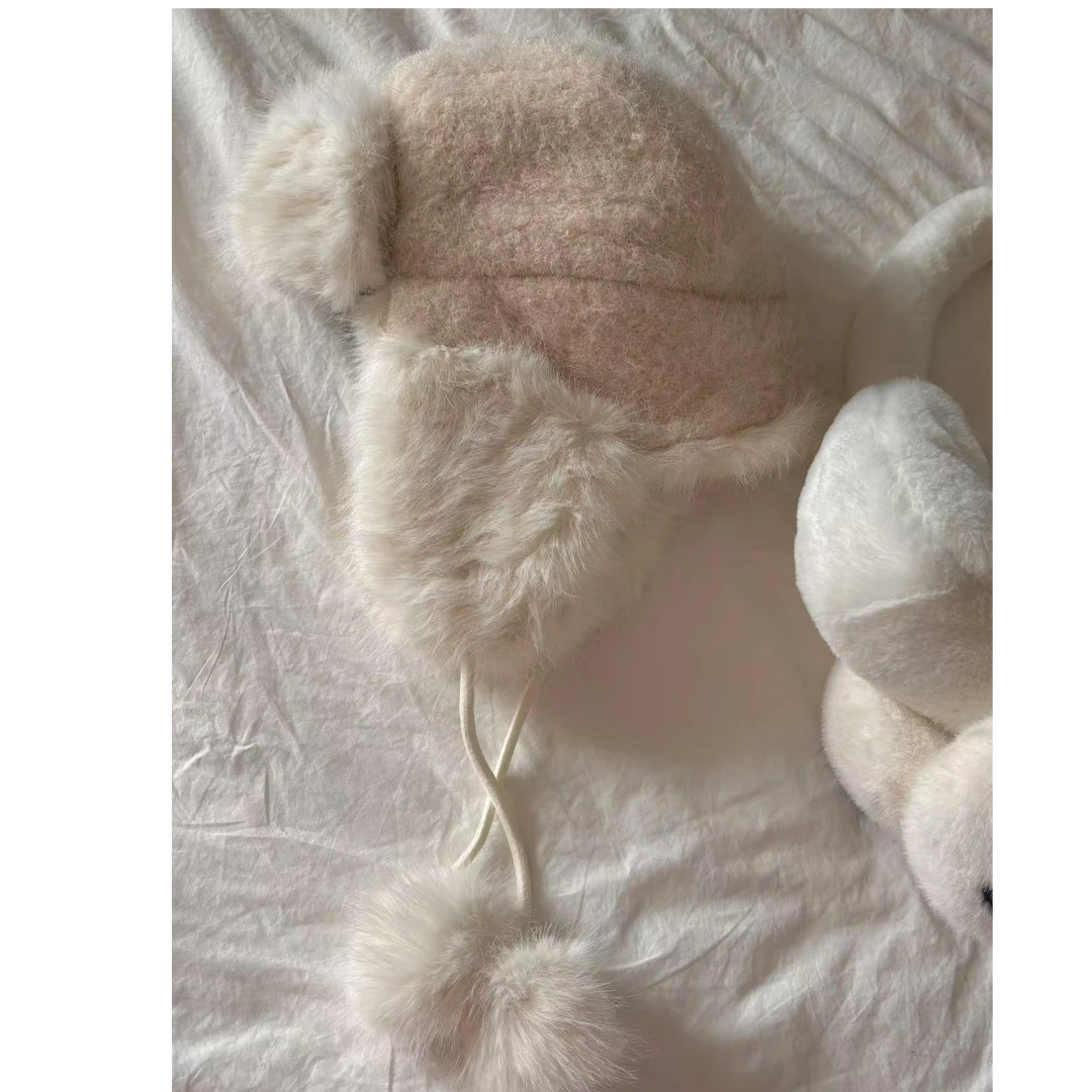 小野熊 毛绒护耳雷锋帽YZ24S3862