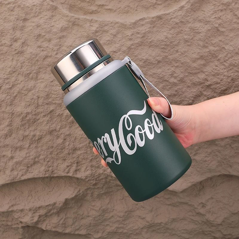 316不锈钢保温杯大容量男女便携水杯短粗款茶水分离泡茶杯子旅行