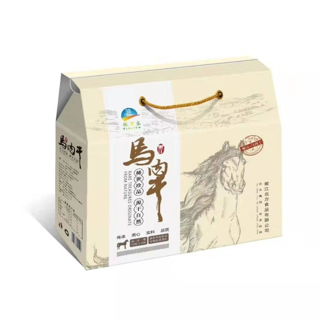正宗依百客马肉干礼盒装320g健康零食特产传统精品营养