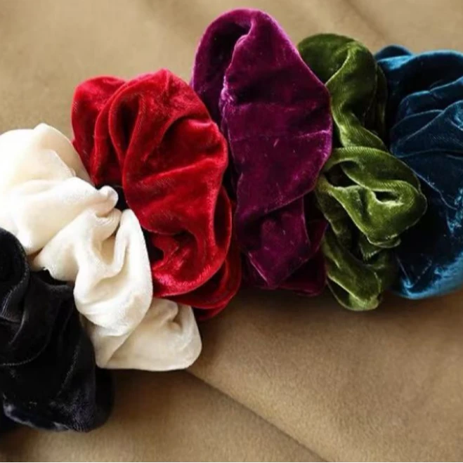 dy1889桑蚕丝丝绒氛围感护发时尚女装小配饰