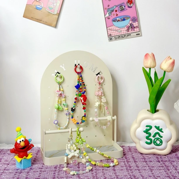 创意定制网红少女合金手机链包链挂件