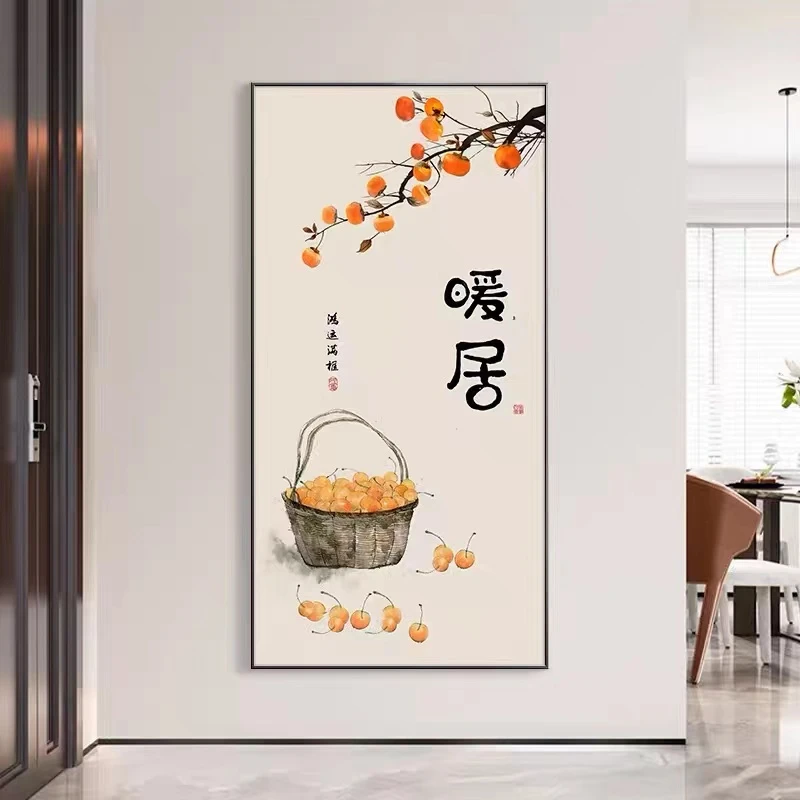 关装饰画走廊过道挂沙发客厅落地画竖款铝合框单幅暖居100200