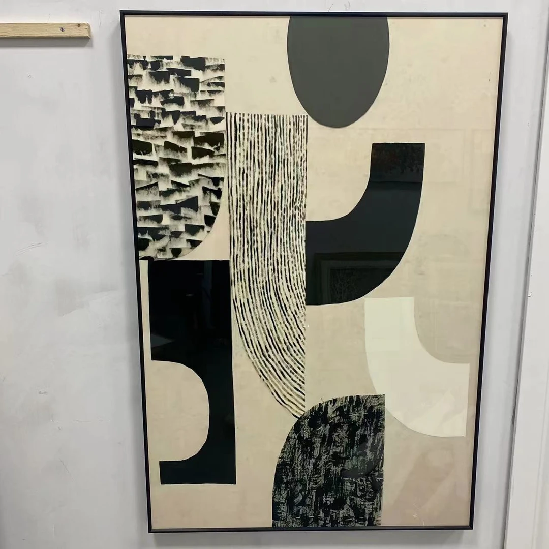 简约客厅装饰画餐厅玄关走廊卧室壁画挂画竖款抽象80120艺术