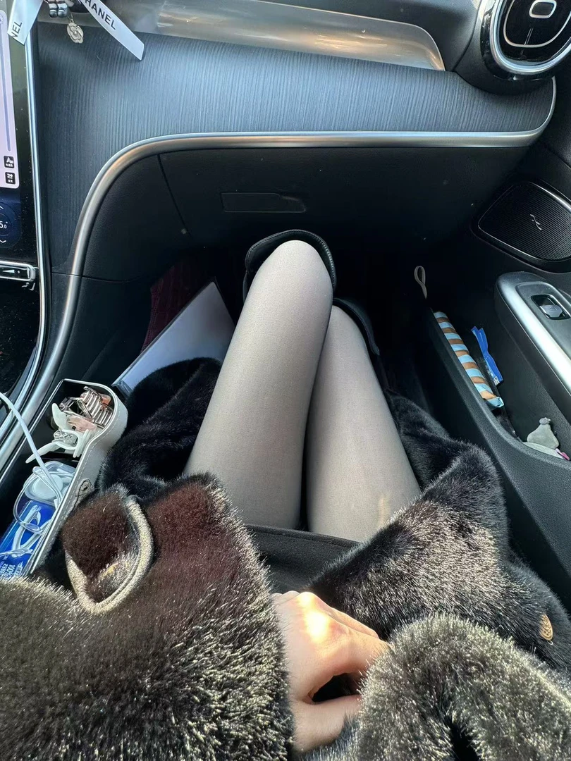 「国潮®原创」幂氏蝴蝶黑色丝袜一体黑透肤光腿神器收腹提臀