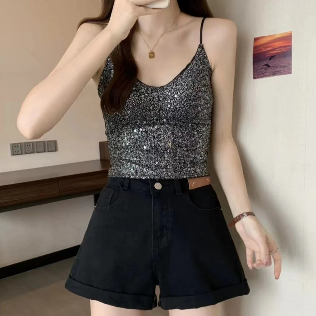 「国潮®原创」时尚网红亮闪闪吊带美背