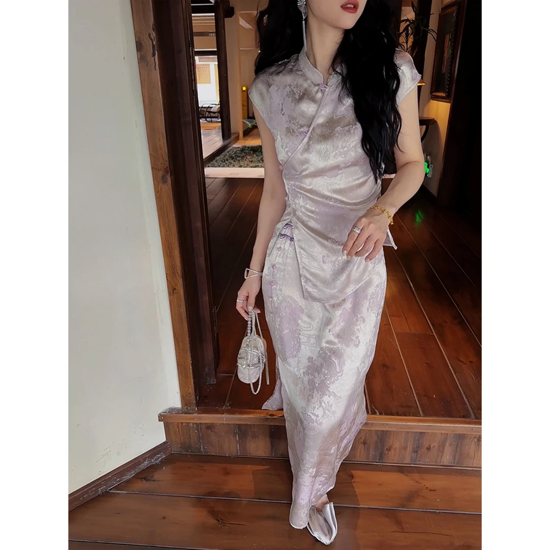 三吉黑花【影月】女夏轻奢高级感新中式国风减龄小上衣今年流行