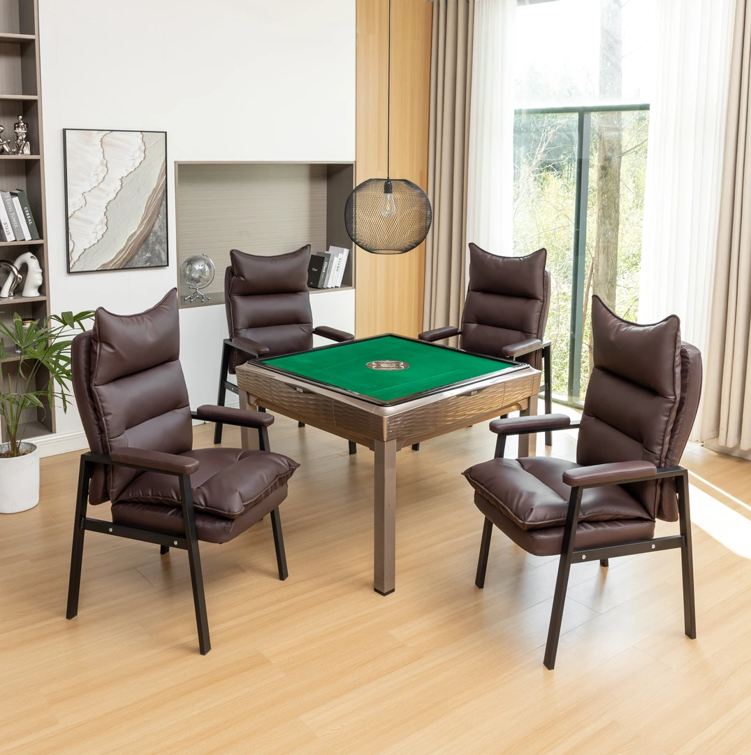 棋牌室专用猫爪皮麻将椅茶室家用舒适高弹久坐高档棋牌椅会客椅子