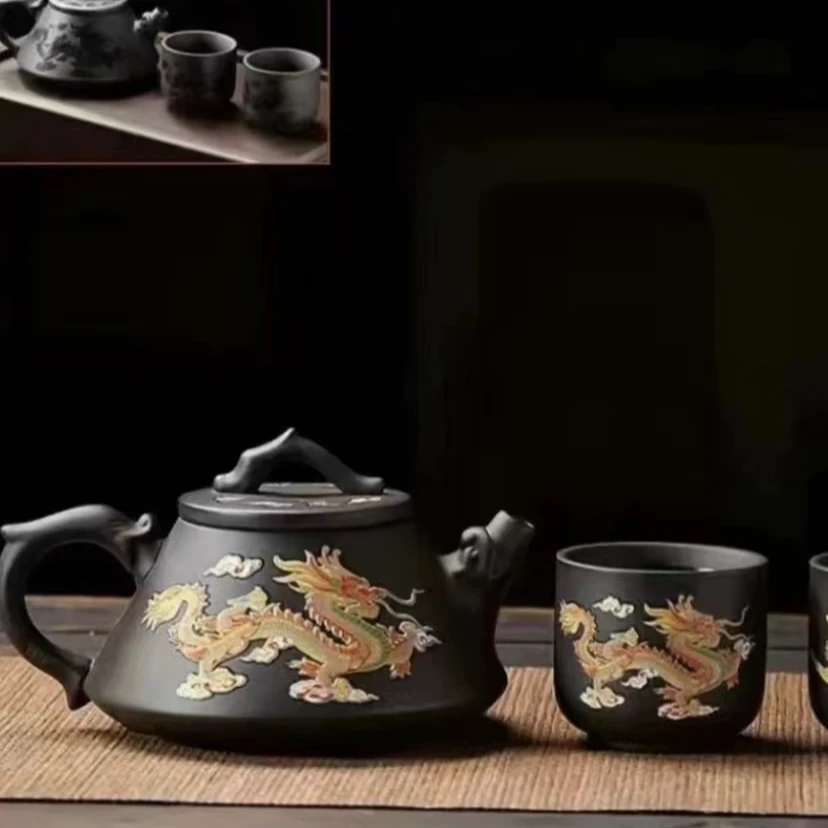 龙凤呈祥石瓢220cc凤鸣变色 1壶2杯（周专用）