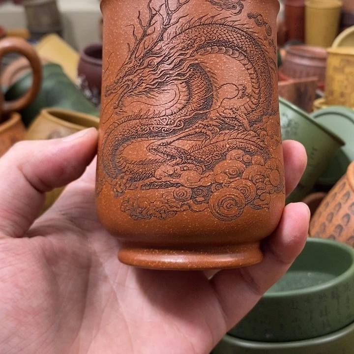 紫砂公道杯宜兴全手工紫砂杯