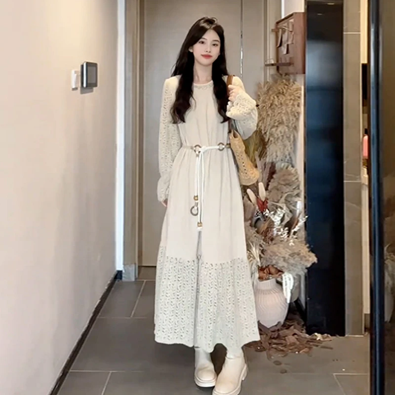 7261法式高端精致连衣裙子春装女2025新款温柔风高级感超好看长裙