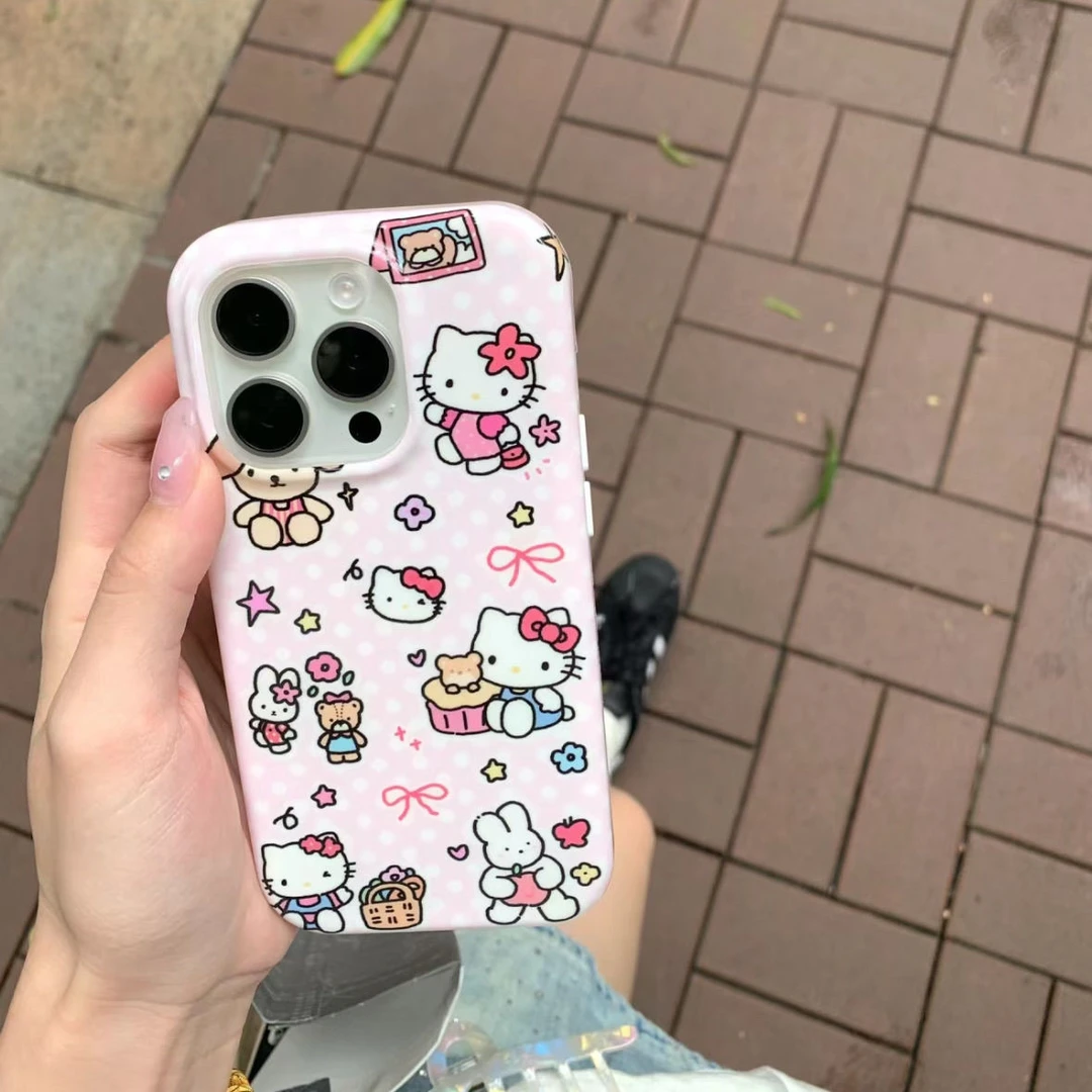 适用苹果15手机壳12/13/14ProMax卡通iPhone16/INS风15Plus网红xr