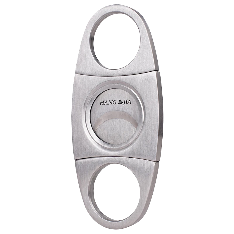 CIGARISM 加厚版420J2不锈钢雪茄剪刀双刃剪平剪