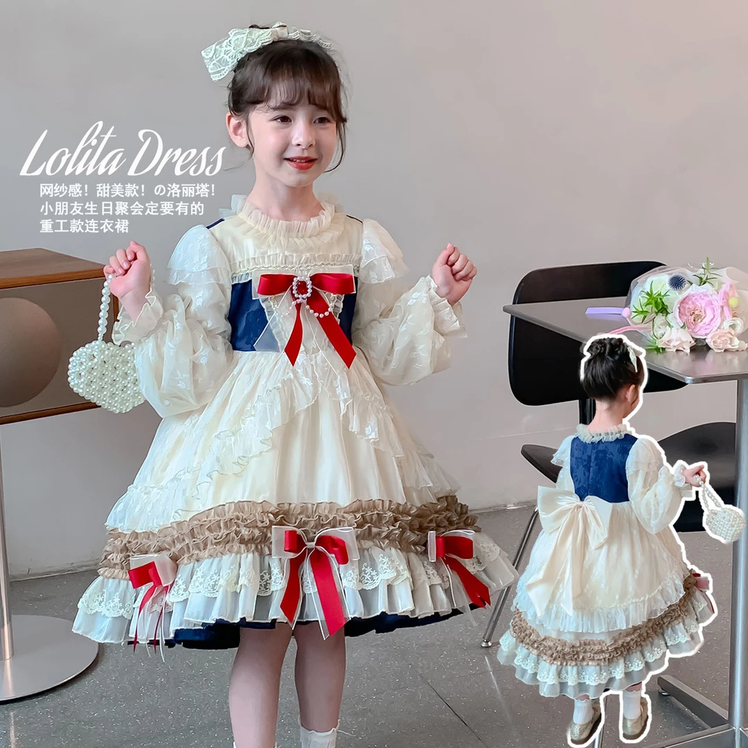 尤画2024新款原创设计秋季女童洛丽塔个性秋装裙子洋气66713