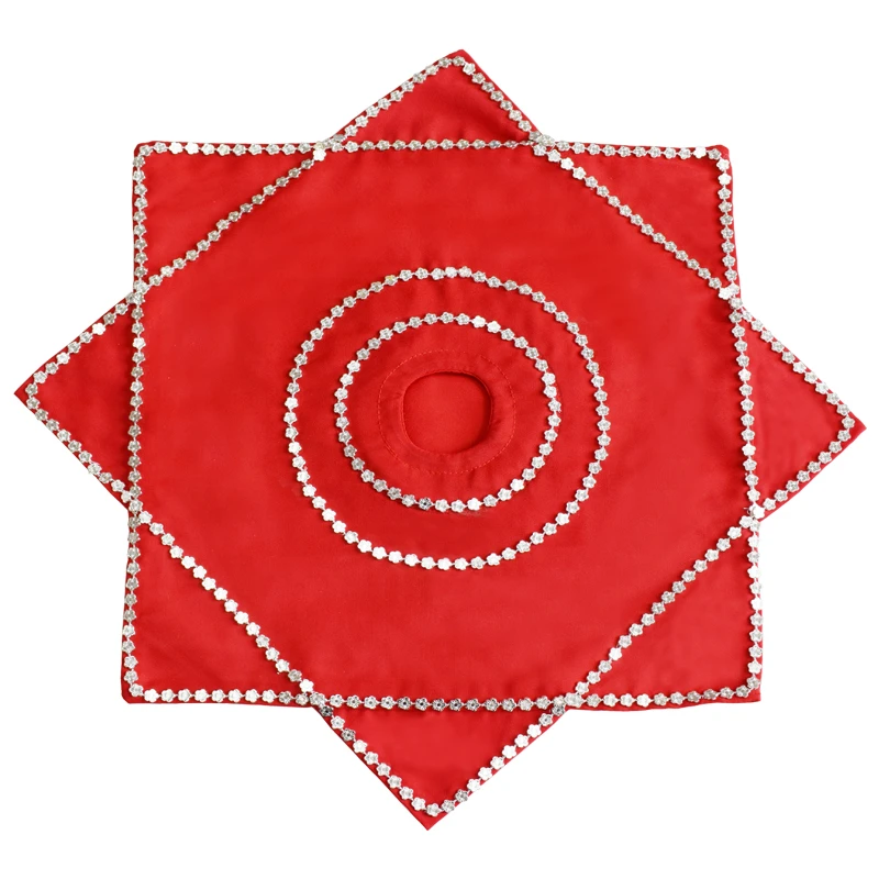 考级专用立转加厚麻纱舞蹈手绢花二人转手帕跳舞手绢广场舞八角巾