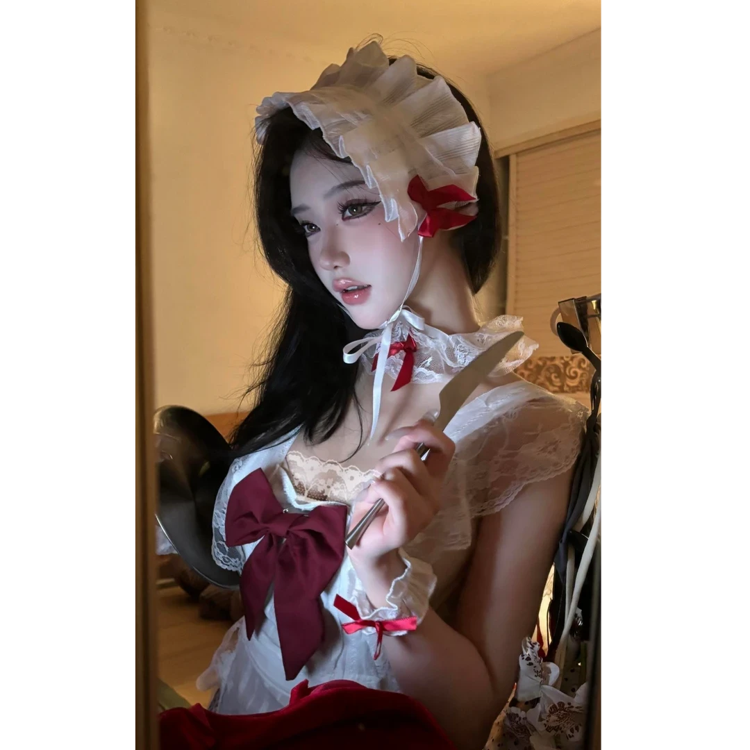 爱意入侵请吩咐我!法式超仙少女甜美爱心蝴蝶结睡裙睡衣禁欲系