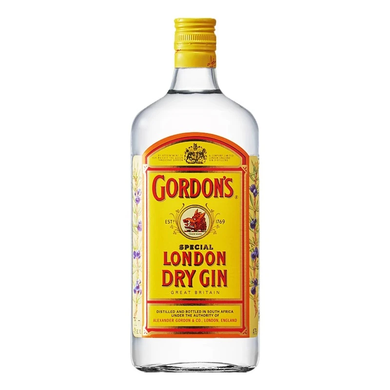 哥顿金酒Gordon's Gin 750ml/瓶金酒杜松子酒*2