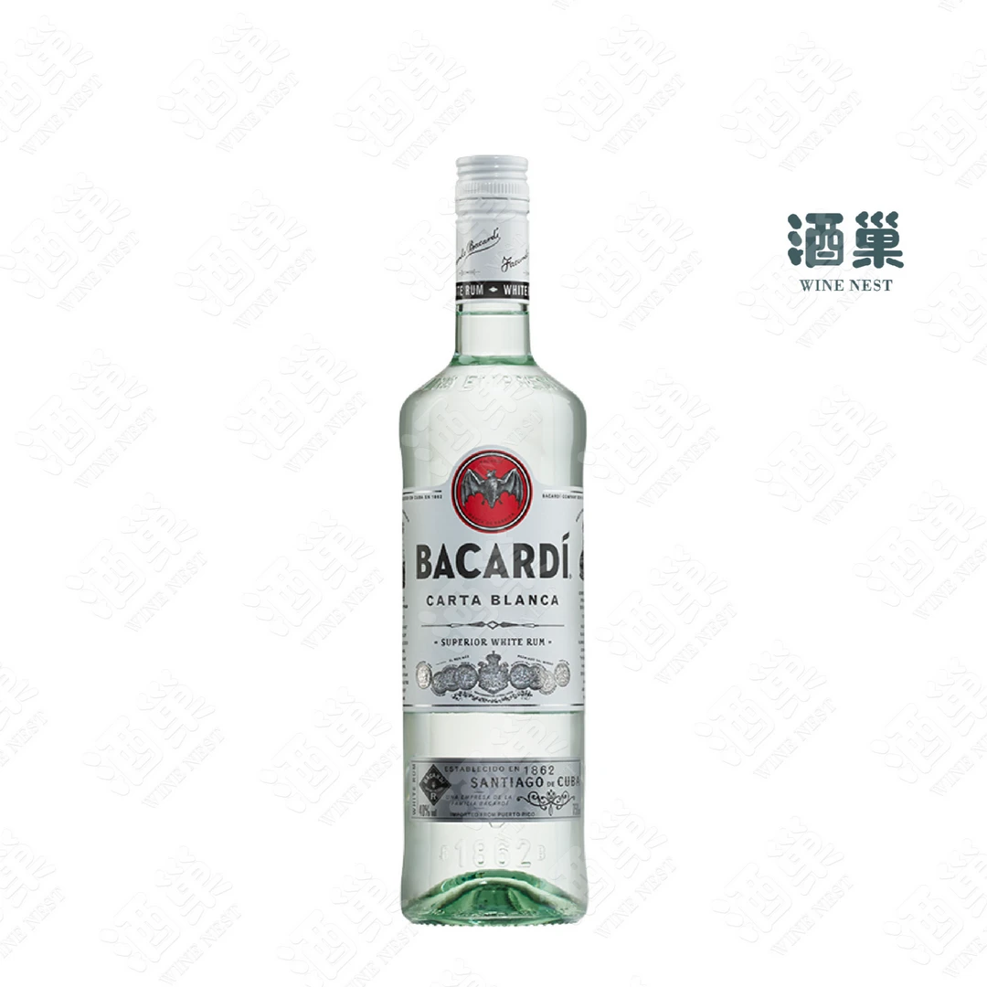 Bacardi百加得白朗姆酒750ml/瓶正品进口调酒基酒