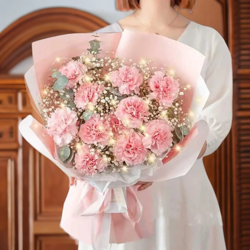 母亲节花束【喜乐平安】11朵粉康乃馨鲜花束送妈妈母亲节鲜花母亲节礼物花店鲜花配送小时达